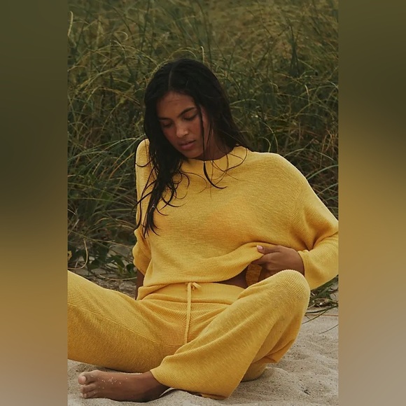 Free People Yellow knit set - Picture 3 of 8